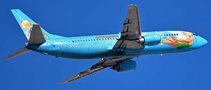 Alaska Boeing 737-490 N791AS Tinker Bell, Phoenix Sky Harbor, January 12, 2016